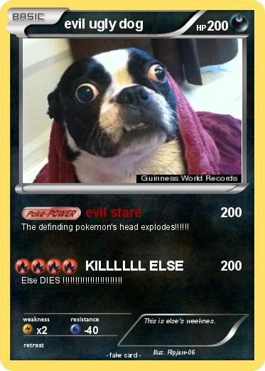 Pokemon evil ugly dog