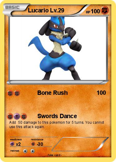 Pokemon Lucario Lv.29