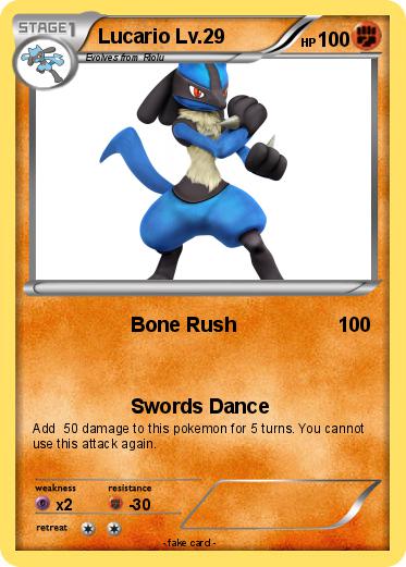 Pokemon Lucario Lv.29