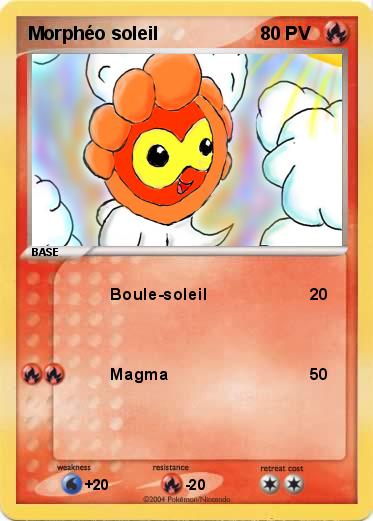 Pokemon Morphéo soleil