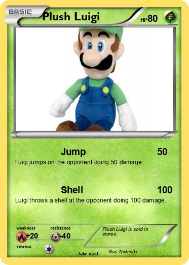 Pokemon Plush Luigi