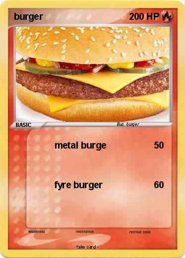 Pokemon burger