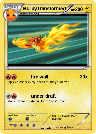 Pokemon Burpy transformed