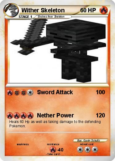 Pokemon Wither Skeleton