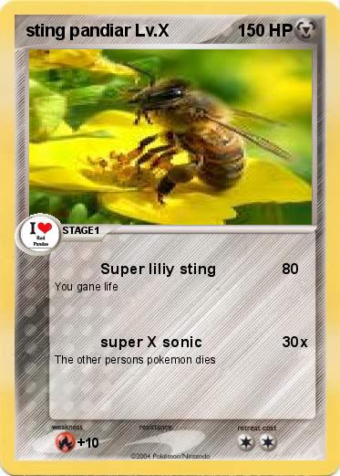 Pokemon sting pandiar Lv.X 