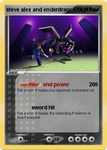 Pokemon steve alex and enderdragon tag team