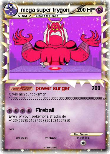 Pokemon mega super trygon