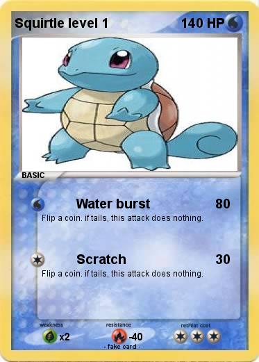 Pokemon Squirtle level 1