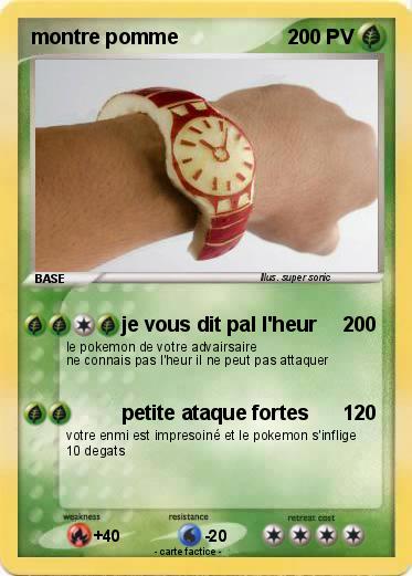 Pokemon montre pomme