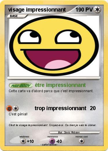 Pokemon visage impressionnant