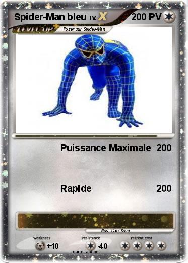 Pokemon Spider-Man bleu