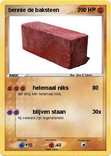 Pokemon bennie de baksteen