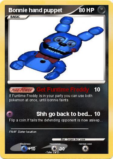 Pokemon Bonnie hand puppet