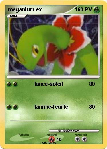 Pokemon meganium ex
