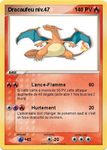 Pokemon Dracaufeu niv.47