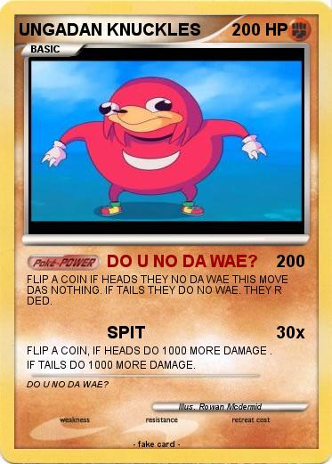 Pokemon UNGADAN KNUCKLES