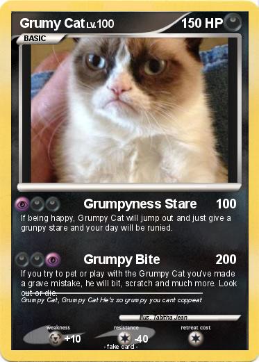 Pokemon Grumy Cat