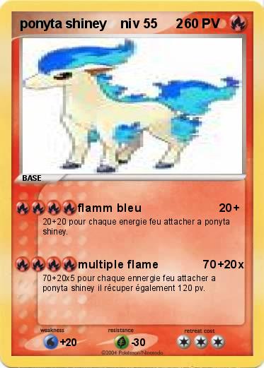 Pokemon ponyta shiney    niv 55     2