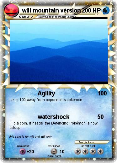 Pokemon will mountain version