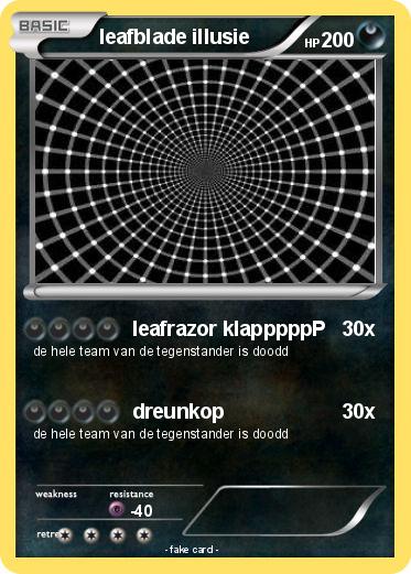 Pokemon leafblade illusie