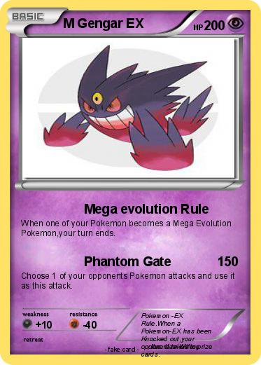 Pokemon M Gengar EX