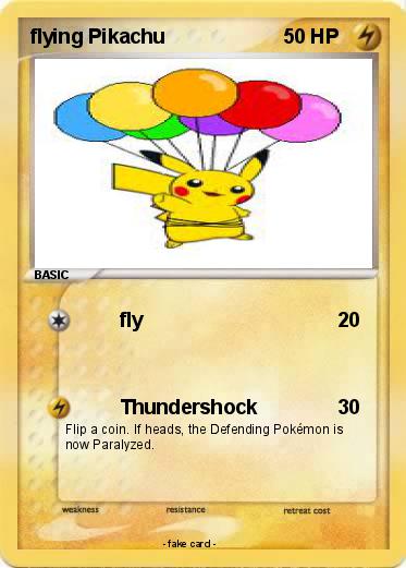 Pokemon flying Pikachu