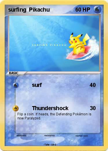 Pokemon surfing  Pikachu