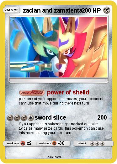 Pokemon zacian and zamatenta