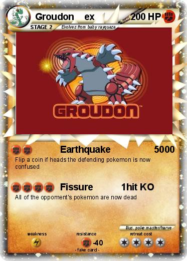 Pokemon Groudon    ex