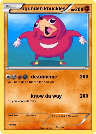 Pokemon ugunden knuckles