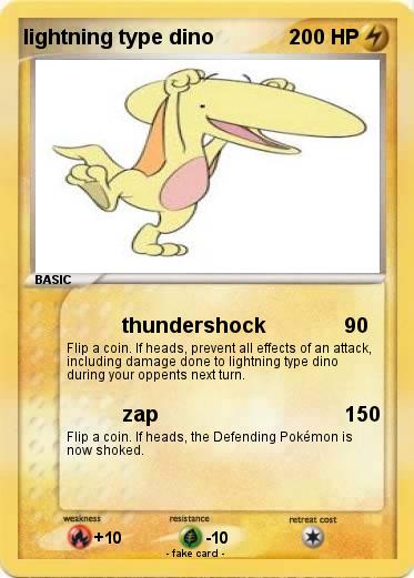 Pokemon lightning type dino