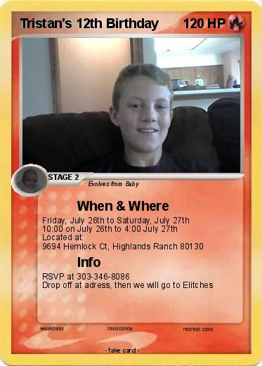 Pokemon Tristan's 12th Birthday