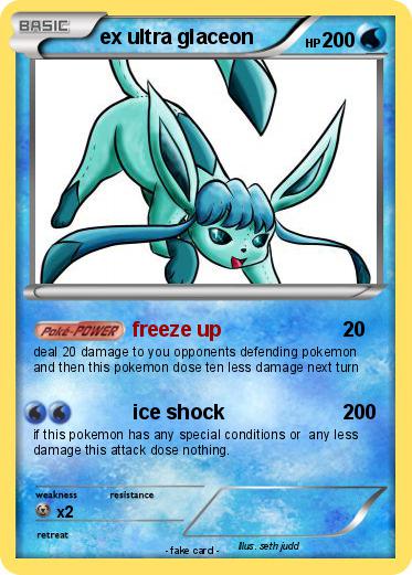 Pokemon ex ultra glaceon