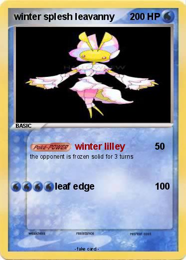 Pokemon winter splesh leavanny