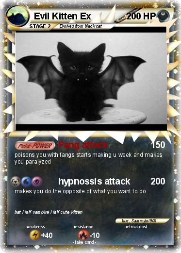 Pokemon Evil Kitten Ex