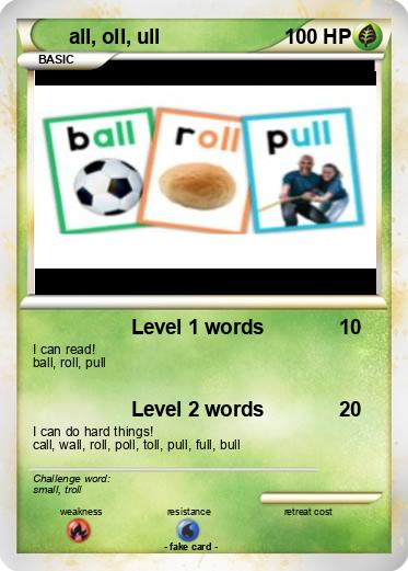Pokemon all, oll, ull