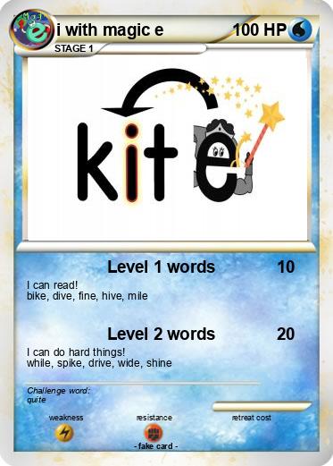 Pokemon i with magic e