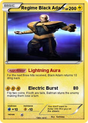 Pokemon Regime Black Adam