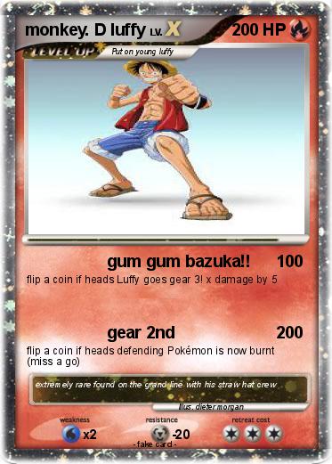 Pokemon monkey. D luffy