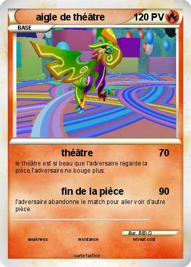 Pokemon aigle de théâtre