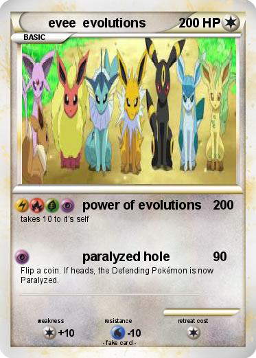 Pokemon evee  evolutions