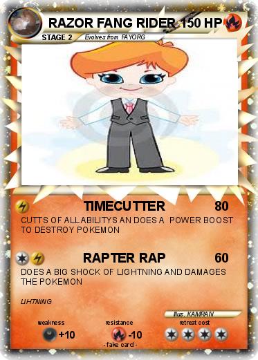 Pokemon RAZOR FANG RIDER