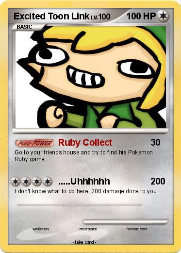 Pokemon Excited Toon Link