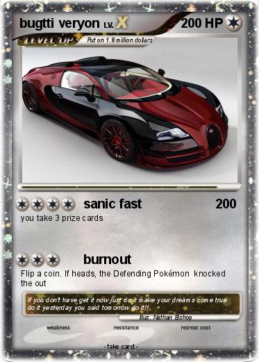 Pokemon bugtti veryon