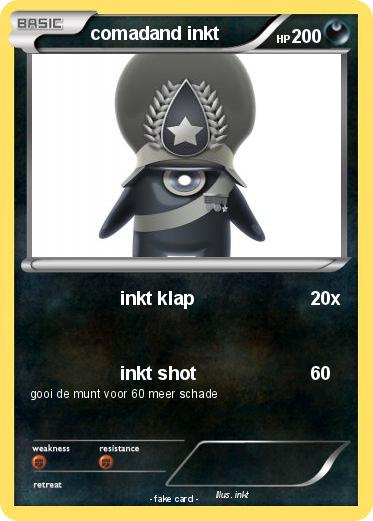Pokemon comadand inkt