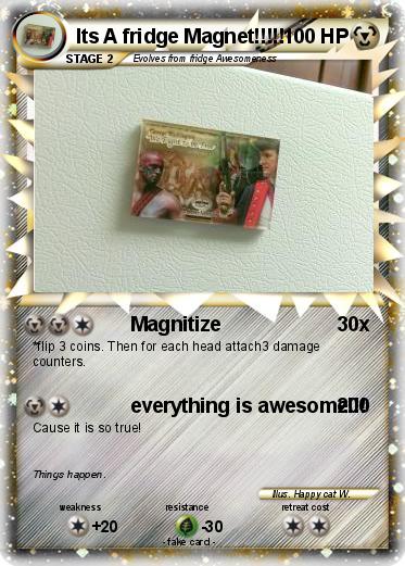 Pokemon Its A fridge Magnet!!!!!