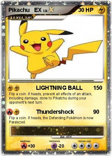 Pokemon Pikachu   EX