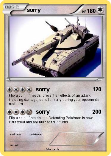 Pokemon sorry