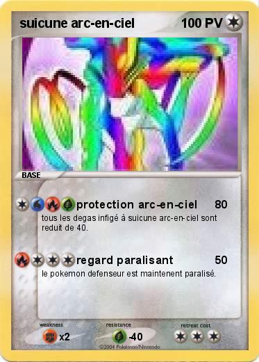 Pokemon suicune arc-en-ciel