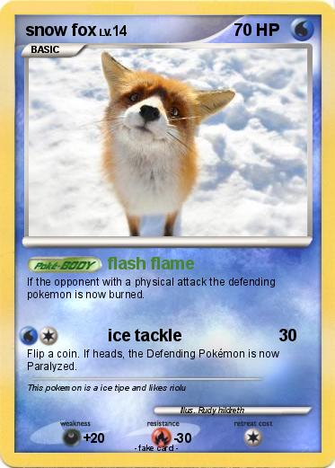 Pokemon snow fox